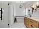 Modern bathroom with soaking tub and double vanity at 2153 Eaglecloud Dr, Henderson, NV 89074