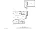 Two-story floor plan, 1281 sq ft, features primary bedroom, two baths, and a two-car garage at 225 Big Horn Dr # 5, Boulder City, NV 89005