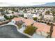 Aerial view of the house and surrounding neighborhood at 3105 Siena Cir, Las Vegas, NV 89128