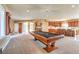 Game room with pool table and wet bar at 3540 E Burgundy Dr, Pahrump, NV 89048