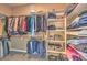 Spacious walk-in closet with custom shelving and ample storage for clothing and accessories at 3540 E Burgundy Dr, Pahrump, NV 89048