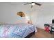 Bedroom with a bed, ceiling fan, and closet at 3810 Desert Marina Dr # 198, Laughlin, NV 89029