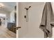 Clean shower with updated fixtures and tiled walls at 390 Peaceful St, Las Vegas, NV 89110