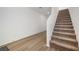 Modern carpeted staircase leading to the second floor at 4904 Siglo St, North Las Vegas, NV 89031