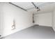 Attached garage with gray epoxy floor and extra storage space at 531 Dairy Creek Ave, Las Vegas, NV 89183