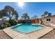 Inviting swimming pool with spacious patio area at 607 Sierra Ln, Henderson, NV 89002