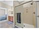 Bathroom with shower and access to bedroom at 6075 Jutland Ave, Las Vegas, NV 89122