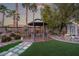 Relaxing gazebo in a landscaped backyard setting at 7220 Elderly Ave, Las Vegas, NV 89131