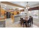 Spacious kitchen boasts a breakfast nook and modern stainless steel appliances at 7220 Elderly Ave, Las Vegas, NV 89131