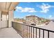 Private balcony overlooking community and street at 7883 Bethel Heights Ln, Las Vegas, NV 89113