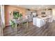 Kitchen dining area with wood table and seating at 791 Ruby Sedona Ave, North Las Vegas, NV 89081