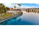 Stunning view of the lake with community amenities at 7944 Marbella Cir, Las Vegas, NV 89128