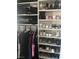 Organized closet with shelving and hanging rods at 7961 Terrace Rock Way # 202, Las Vegas, NV 89128