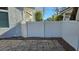 Enclosed patio area featuring stone pavers and a privacy fence at 10337 Adams Chase St, Las Vegas, NV 89183