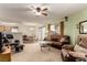 Open living area with seating, dining area, and kitchen at 1575 W Warm Springs Rd # 1113, Henderson, NV 89014