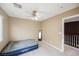 Bedroom with an air mattress and a view of the upper floor at 189 Carneros Ave, Henderson, NV 89002