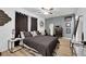 Relax in this bedroom, which offers an updated aesthetic with modern décor, hardwood floors, and ample space at 3473 Monte Carlo Dr, Las Vegas, NV 89121