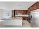 Kitchen with stainless appliances, granite countertops, and plenty of cabinet space at 365 Andy Wheeler Dr, Henderson, NV 89011