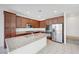 Spacious kitchen featuring granite countertops and stainless steel appliances at 365 Andy Wheeler Dr, Henderson, NV 89011