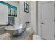 Bathroom with modern vessel sink and granite countertop at 5859 Noble Stand St, Las Vegas, NV 89148