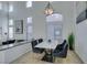 Dining area with marble-top table and modern chairs at 5859 Noble Stand St, Las Vegas, NV 89148