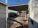 View of covered patio, backyard, and privacy fence at 632 D, Boulder City, NV 89005