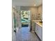 Modern bathroom with walk-in shower and pool view at 738 Tam O Shanter, Las Vegas, NV 89109