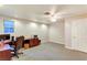 Basement office with large desk and window at 830 Park Ln, Henderson, NV 89015