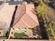 Aerial view of house and surrounding neighborhood at 10397 Station Creek Cir, Las Vegas, NV 89178