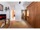Bedroom with built-in murphy bed and access to living area at 10397 Station Creek Cir, Las Vegas, NV 89178