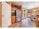 Stainless steel appliances and granite countertops in kitchen at 10397 Station Creek Cir, Las Vegas, NV 89178