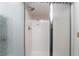 Clean shower with glass enclosure and updated fixtures at 10397 Station Creek Cir, Las Vegas, NV 89178