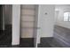 Open pantry with wire shelving and gray floor tiles at 11173 Hickory Glen St, Las Vegas, NV 89179