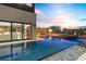 Modern pool with integrated spa at 1341 Villa Barolo Ave, Henderson, NV 89052