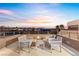 Rooftop terrace with seating and stunning sunset views at 1341 Villa Barolo Ave, Henderson, NV 89052