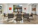 Formal dining room with large table and modern chairs at 1480 Macdonald Ranch Dr, Henderson, NV 89012