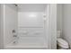 Bathroom with a shower/tub, toilet, and shelving at 2347 Via Barranca St, Henderson, NV 89044