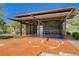 Covered patio area with artistic floor at 2347 Via Barranca St, Henderson, NV 89044