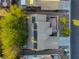 House with solar panels, top-down view at 2771 Fort Myer Ave, Henderson, NV 89052