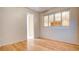Spacious bedroom with hardwood floors and window shutters at 2771 Fort Myer Ave, Henderson, NV 89052