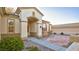 Front entryway with stone pathway and arched entry at 2771 Fort Myer Ave, Henderson, NV 89052