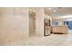 Kitchen with stainless steel refrigerator and light wood cabinets at 2771 Fort Myer Ave, Henderson, NV 89052