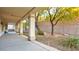 Covered patio with stone and grassy area at 2771 Fort Myer Ave, Henderson, NV 89052