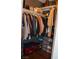 Walk-in closet with shelving and hanging rods at 3150 Soft Breezes Dr # 2025, Las Vegas, NV 89128