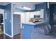 Kitchen with stainless steel appliances and grey countertops at 3150 Soft Breezes Dr # 2025, Las Vegas, NV 89128