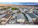 Aerial view of manufactured home community near mountains at 3209 Tularosa Ln, Las Vegas, NV 89122