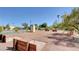 Relaxing shuffleboard area with wooden courts and benches at 3209 Tularosa Ln, Las Vegas, NV 89122