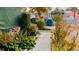 Landscaped walkway leading to the front entrance of the home at 4130 Balboa Ave, Las Vegas, NV 89121