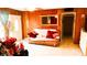 Living room with wood paneling and comfortable seating at 4130 Balboa Ave, Las Vegas, NV 89121