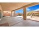 Spacious covered patio offering an excellent view of the private backyard at 4331 Via Gallo Ct # 1, Pahrump, NV 89061